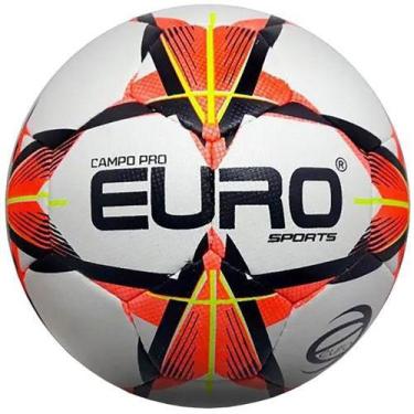 Bola Euro Futebol Campo Futuro Amarela e Preta - Único no Shoptime