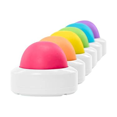 Imagem de Educational Insights Conjunto de 6 botões extra para estudantes sem fio Eggspert (apenas botões) - Jogos eletrônicos para crianças