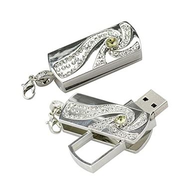 Imagem de Flash Drive USB de formato retangular de 8 GB, drives USB, cartão de memória, pen drive USB 2.0, pen drive, pen drive, armazenamento de data, disco com zíper, pen drive (prata)