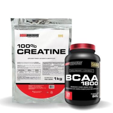 Imagem de Kit 100% Creatina 1kg + BCAA 1800 120 Cáps - Bodybuilders