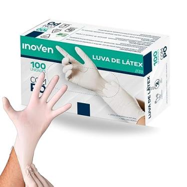 Imagem de Luva Latex Descartavel com Pó - INOVEN - PP, P, M e G - 100 unidades (M)