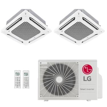 Imagem de Ar-Condicionado Multi Split Inverter LG 18.000 (2x Evap Cassete 4 Vias 9.000) Quente/Frio 220V