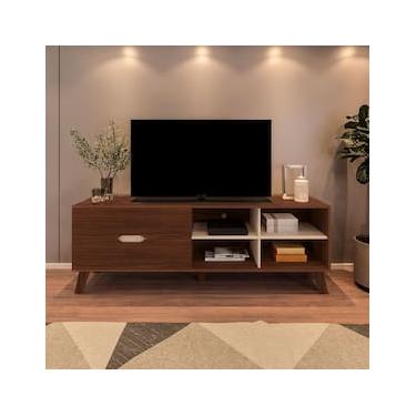 Imagem de Rack Artely Verona com 180 cm de Largura, 2 Gavetas, Ideal para TV de Até 75”