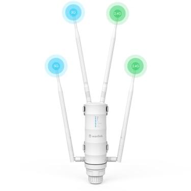 Imagem de WAVLINK AC1200 WiFi Extender, High Power Long Range Outdoor Wireless Access Point À prova de intempéries Banda dupla 2.4 + 5G Wi-Fi AP // Roteador 3 em 1, POE, Porta Gigabit