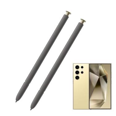 Imagem de CaoXiong - Pacote com 2 Canetas de Substituição para Galaxy S24 Ultra S Pen, Compatível com Samsung Galaxy S24 Ultra, Alta Pressão de Escrita, Ouro Amarelo