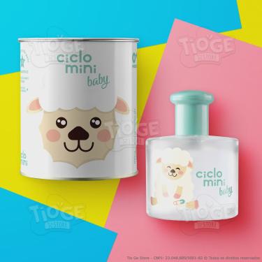 Imagem de Perfume Bebê Infantil Beé Ciclo Mini Deo Colônia Baby 0 Meses com Lata Personalizada Presente 100ml