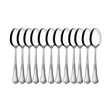 Imagem de Kit 12 Colheres de Mesa Hercules Classic Aço Inox 493-001P