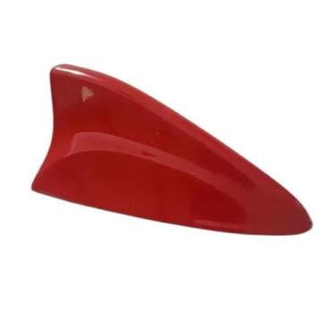 Imagem de Antena Shark Tubarão Automotiva Colante Modelo Universal Fácil Aplicação Tamanho Médio Hyundai Hb20 Hb20s Hb20x i30 ix35 (Vermelha)