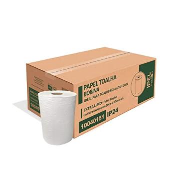 Imagem de Papel Toalha bobina 100% celulose Ipel 6 rolos de 200m 24gr