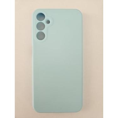 Imagem de Capa Capinha Case Compatível com Samsung Galaxy A24, Silicone Aveludada com Proteção de Câmera (Azul Claro)