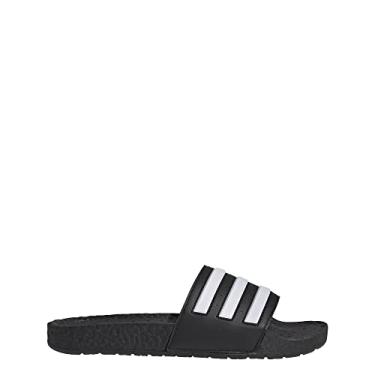 Imagem de adidas Unisex Adilette Boost Slide Sandal, Black/White/Black, 7 US Men
