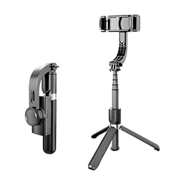 Imagem de Estabilizador Gimbal Portátil de 3 Eixos para Celular com Tripé de Aderência e Bastão D...