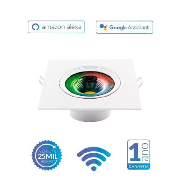 Imagem de Kit 4 Spot Led Redondo 5W Wifi Rgb Smart Alexa Avant