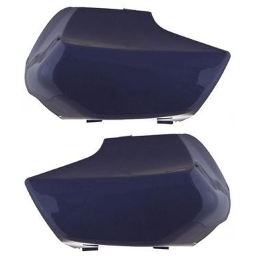 Imagem de Capa De Bengala Cromo Forte Moto Honda Biz 100 1998 À 2005, AZUL ITAJA