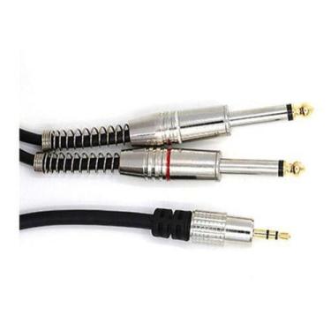 Imagem de Cabo Para Som P2 Stereo X 2 P10 Mono 2m Qualidade Star Cable - Starcab