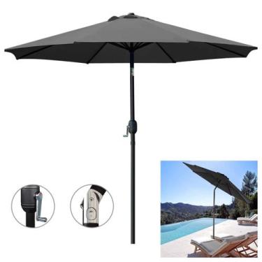 Imagem de Ombrelone Guarda Sol 3m Grande Com Manivela Articulado Jardim Piscina 