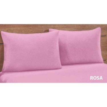 Imagem de Kit 2 Fronhas Simples com Zíper 70cmx50cm Percal 200 Fios 100% Algodão