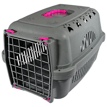 Imagem de Caixa de Transporte para Cachorros e Gatos N.2 Neon Amarelo Porta de Ferro, Transporte Pet Falcon