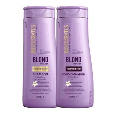 Imagem de Kit 1 Shampoo 1 Condicionador Desamarelador Blond Bioreflex 250 ML - B