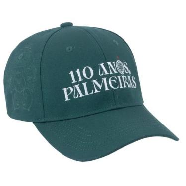Imagem de Boné palmeiras verde 110 anos oficial edição especial curvo - Flexcap,