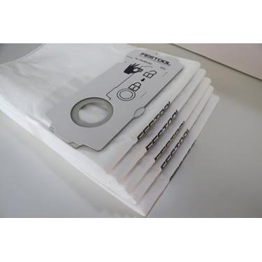 Imagem de Pacote com 5 sacos de filtro 204308 CT Mini/Midi -2/5 compatíveis com Festool CT MINI, CT MINI I, CT MIDI e CT MIDI I a partir de 2019, CTC MINI/MIDI e CT 15