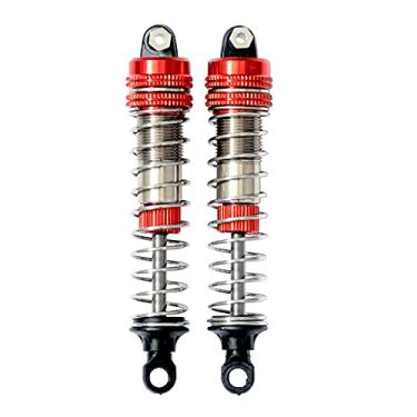 Imagem de GDOOL Kit de choque de veículo RC de liga de alumínio Hobby LG-ZJ03 25-ZJ03 FY-BZ03 FY-JSZ01 choques cheios de óleo X07 9115 S911 S920 S921 9120 9121 9125 9155 9156 Peças atualizadas para 1 :10 10 12 caminhões RC (vermelho)