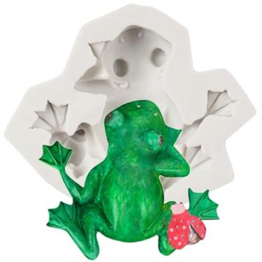 Imagem de QDMOLDS Molde de fondant de silicone sapo para decoração de bolo de chocolate topo de cupcake doce argila polímero pasta de goma de açúcar artesanato