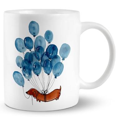 Imagem de JRTW Caneca de dachshund, caneca de cachorro Weiner, caneca de café de dachshund, caneca de café para cães, canecas de café de cerâmica, canecas de dachshund para amantes de dachshund presentes caneca