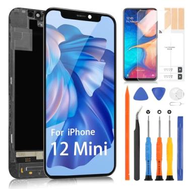 Imagem de Kit de substituição de tela para iPhone 12 Mini para iPhone 12Mini LCD Screen Display Touch Digitalizador A2398, A2400, A2399 Peças de reparo de montagem (Incell, 5,4 polegadas)
