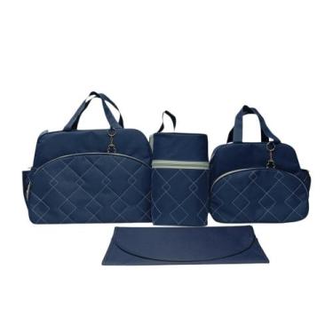 Imagem de kit bolsa maternidade Losango de Neném - Hyno Kids, MARINHO