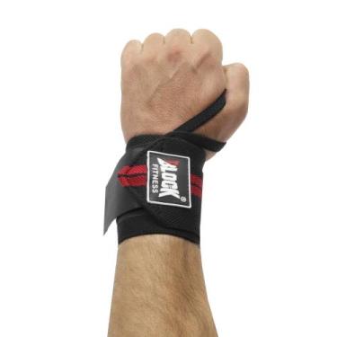 Imagem de Munhequeira de elastico lpo pra musculação - BLOCK FITNES