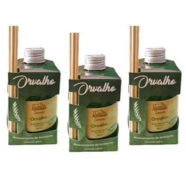 Imagem de 3 Aromatizador Ambiente de Orvalho Odorizador Difusor Vareta 280ml Per