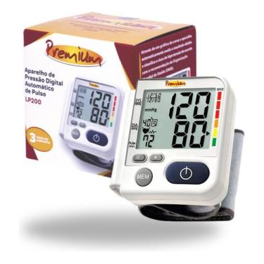 Imagem de Aparelho Medidor De Pressão Arterial Digital De Pulso Automático Premi