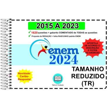 Imagem de Enem TR Provas 2015 a 2023 Gabarito Comentado - Sala Do Estudante