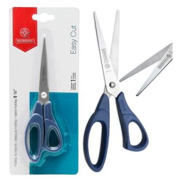 Imagem de Tesoura Hobby Mundial Patchwork Artesanato Costura 15,5cm, Easy Cut