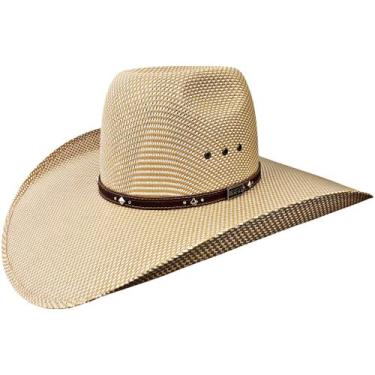 Imagem de Chapéu Country Bicolor banda couro legítimo cowboy cowgirl - Mundial, 