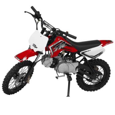 Imagem de Mini Moto Cross 50cc Pro Tork Tr50f, Vermelho, Aro 14/12