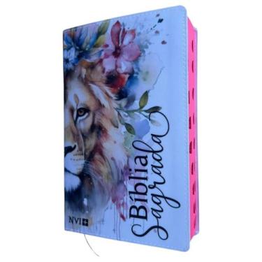 Imagem de Bíblia NVI Leão Safira  Com Índice Letras Grandes - CENTRAL