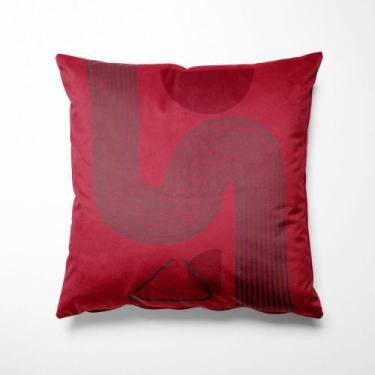 Imagem de Almofada Bordo Estampado 40x40cm Vega - FASTLAR