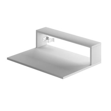 Imagem de Suporte Para Notebook De Parede Compacta Mdf Resistente Fácil Montagem