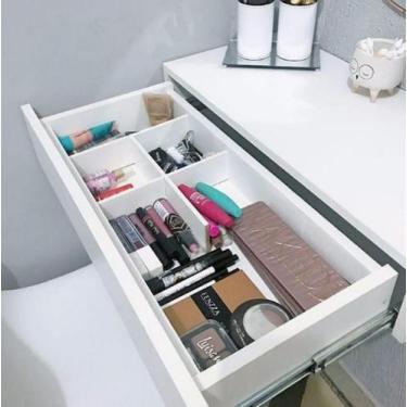 Imagem de Penteadeira Suspensa/Gaveta Porta Maquiagem c/ Divisória 60cm - kaza d