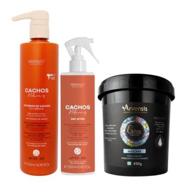 Imagem de Kit Arvensis Cachos Ondulados Ativador + Máscara + Day After