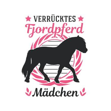 Imagem de Fjordpferd Notizbuch: Verrücktes Fjordpferd Mädchen Fjord Pferd / 6x9 Zoll / 120 karierte Seiten Seiten
