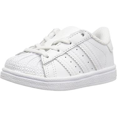 Imagem de Adidas Superstar El Tênis masculino (infantil), Branco/Branco., 21