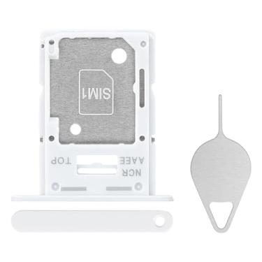 Imagem de BESJMYT Substituição da bandeja do cartão SIM para Samsung Galaxy A15 (versão SIM único) Suporte de compartimento para cartão azul mágico adaptador com ejetor de agulha para A15 SM-A155F