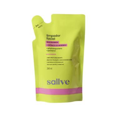 Imagem de Sallve Refil Limpador Facial 240ml - Niacinamida, Extrato de Moringa