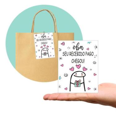 Imagem de Tag Cartão de Agradecimento  Pacote com 100 Peças  Tam. 7,5 x 10,5 cm 