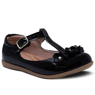 Imagem de Sapatilha Salomé Menina Infantil Mini Flor 21.15 (Preto, BR, Criança de 1 a 3 anos, Numérico, 23)