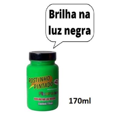 Imagem de Tinta Liquida Maquiagem Artística Rostinho Pintado 170ml, Verde-Limão
