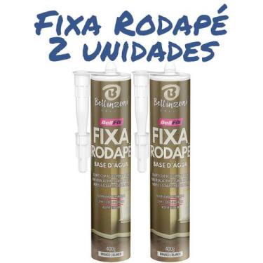 Imagem de Kits Colas Rodapé Roda Teto Moldura Sanca Fixa Cola Ultra Cor Branco 4